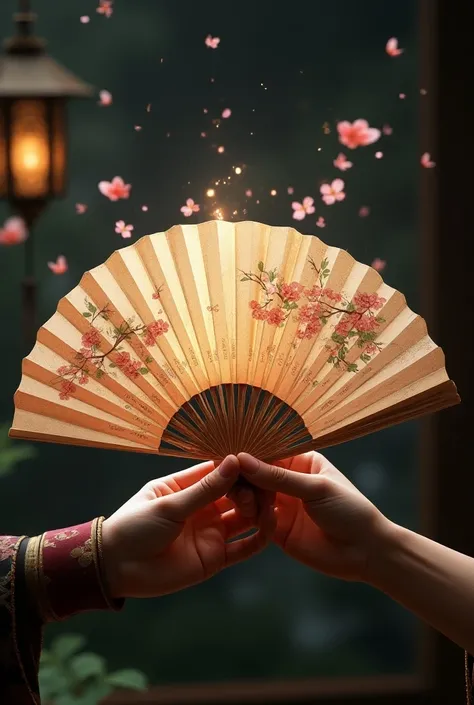 Japanese fan with magic 