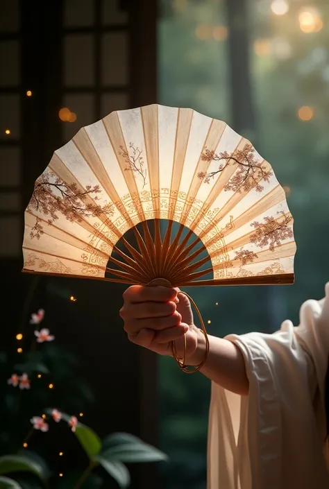 Japanese fan with magic 