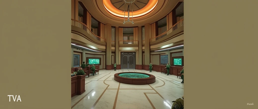 Time Variance Authority headquarters interior