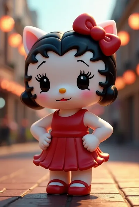 Hello Kitty 3D dressed as Betty Boop
