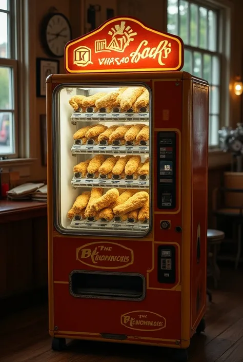  The vending machine displayed inside has two arms and two legs. , robot ,Antique ,Kentucky fried chicken 