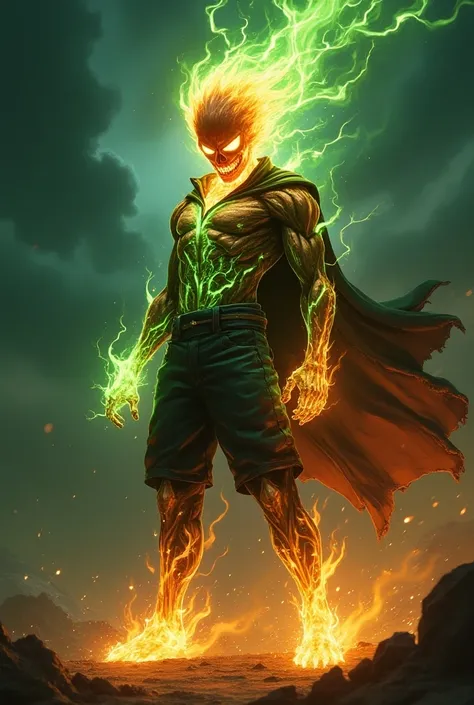 The fusion of 15-year-old Deku and Ghost Rider


