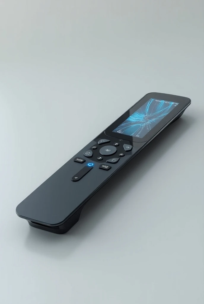 Image of a television remote control with an ultra modern shape, style and design, plasma type, digital cell phone, Android 