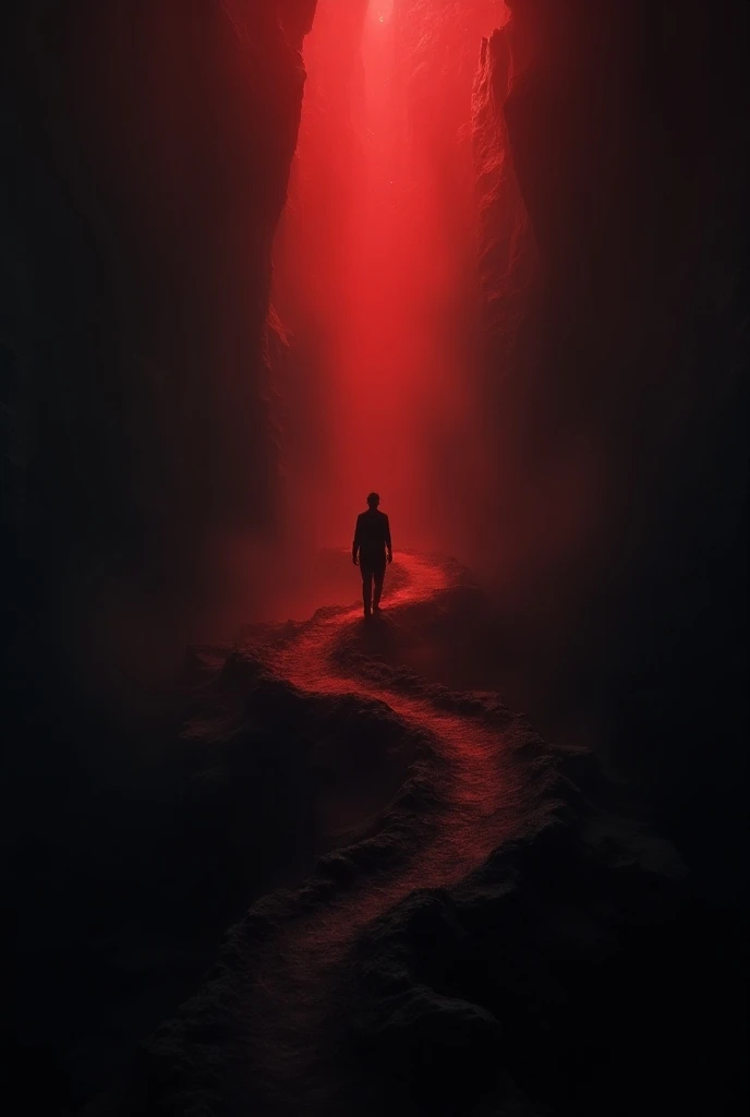 Create a movie poster in 3d and full 4k,
I want to use color black and red
"Breaking the Darkness"

In the depths where shadows linger,  
Hope flickers faint, yet undeterred.  
With each step into the unknown,  
The weight of despair begins to fade.  

Tho...