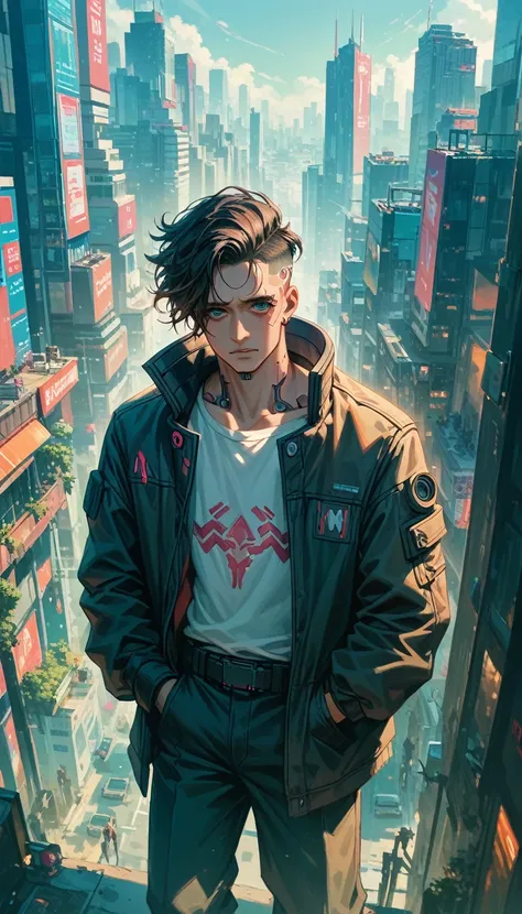 ((((masterpiece, best quality, high resolution)))), art, city, without people. emptily, city с стиле Cyberpunk. Cyberpunk, anime