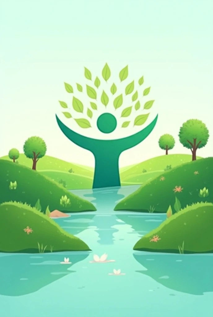 Logo for caring for the environment and the future 
