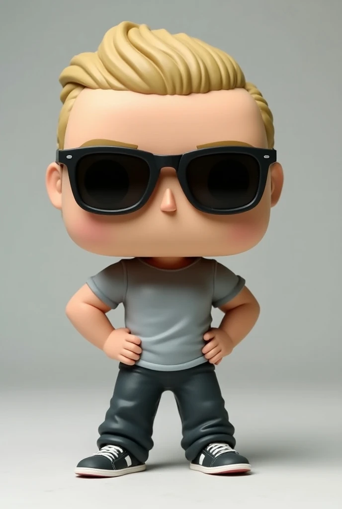 Generate a funko pop by Jonny Braco with his characteristic butt and nerd lenses