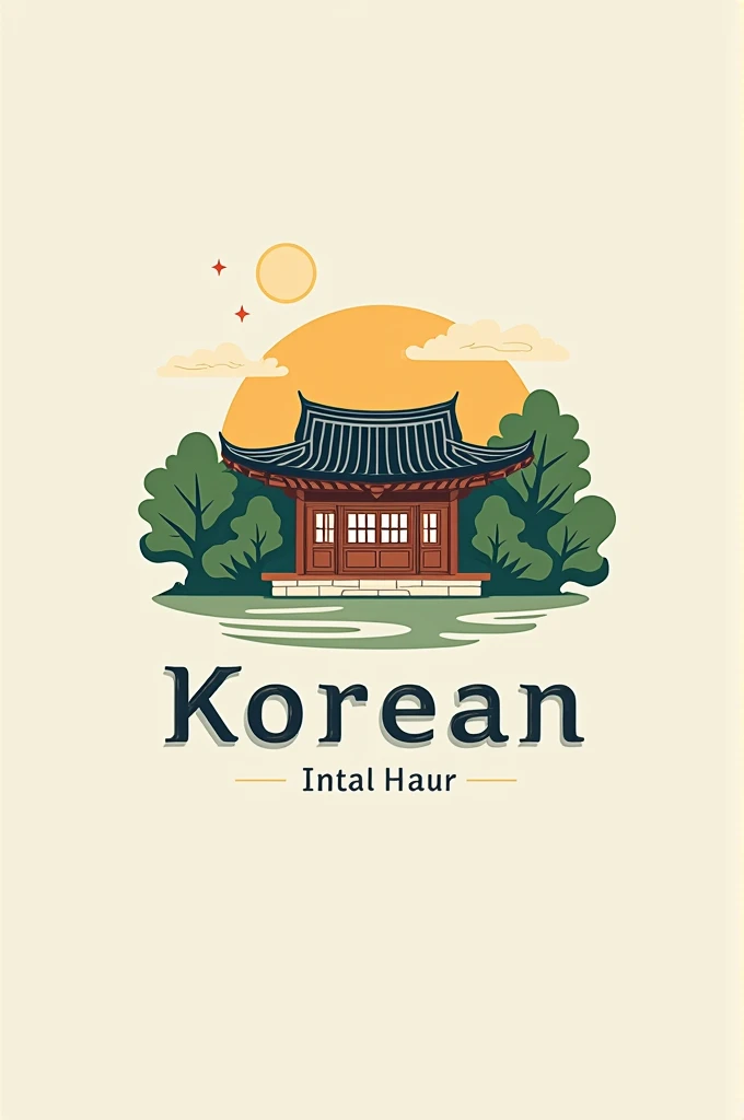 Create a Korean coffee shop logo for me