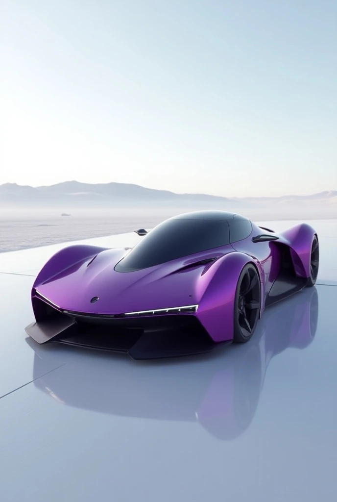 Make me an aerospace car I want to see it in full in PROFILE I want it to be purple