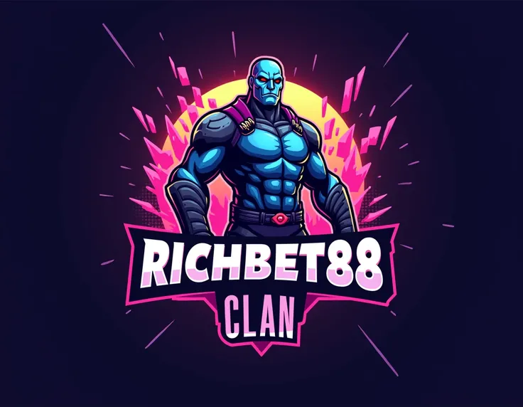  Generate an image or logo of a Fortnite clan,  the clan is Richbet88 that you like , original but not too simple  