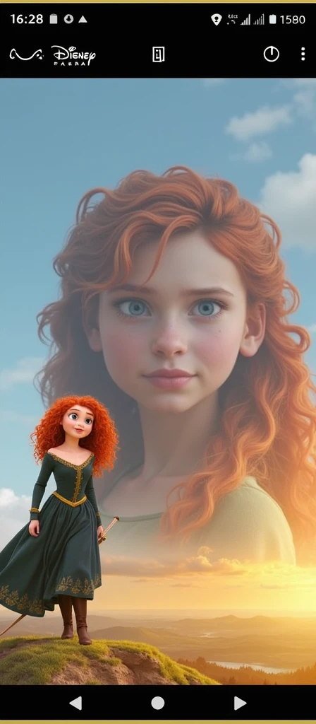 Girl looking like the real Princess Merida