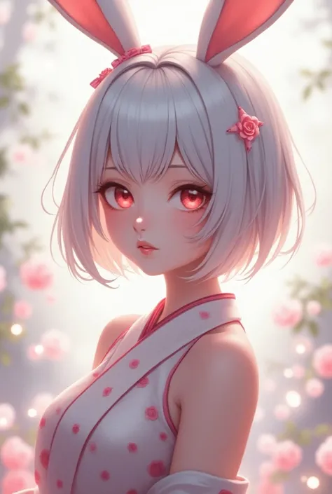 Japanese bunny girl with short hair