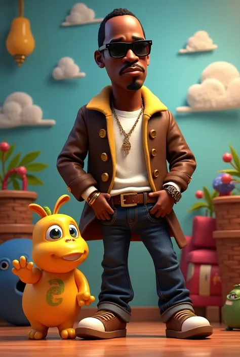  A poster from the movie Toy Story featuring the p.Diddy and baby oil  