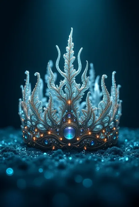 Fait moi une couronne de reine des mers et des oceans sans personnages 