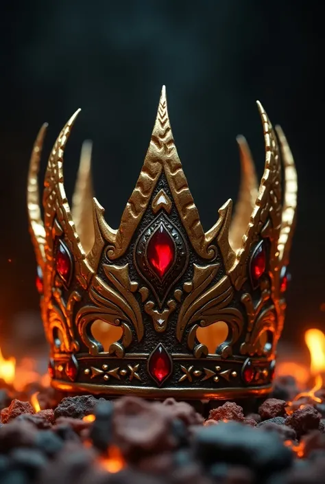 Make me a queens crown in dragon theme WITHOUT characters I dont have a character just the crown 