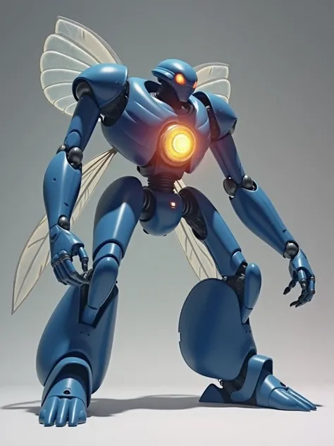  Live Action 、Genuine、A giant robot that looks like a combination of scarab beetles and armor、beautiful, Streamlined, Slender human silhouette、beautiful大きな昆虫の羽、The head has a Streamlined design like a bicycle helmet.、long humanoid legs、Biological cuticle o...