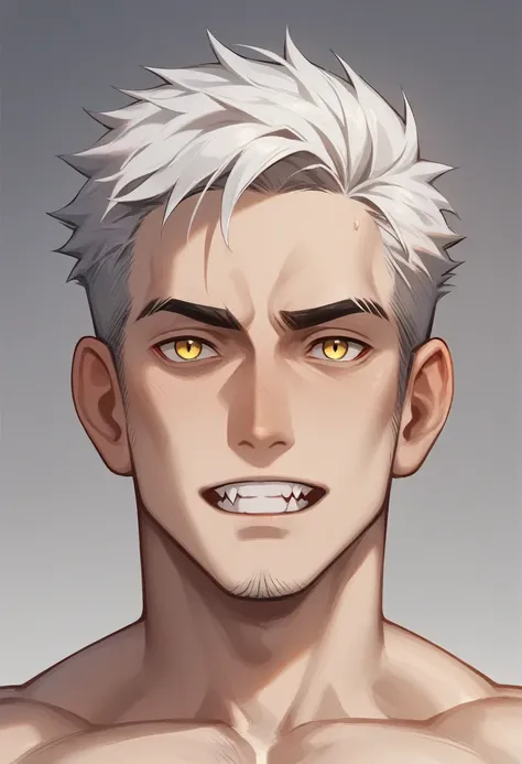 Appearance: In his human form, Jon Talbain is a young human with silver hair and yellow eyes. When he transforms into a werewolf, his appearance changes drastically, taking on a more bestial and hairy form, with sharp claws and pointed teeth, 8k high defin...