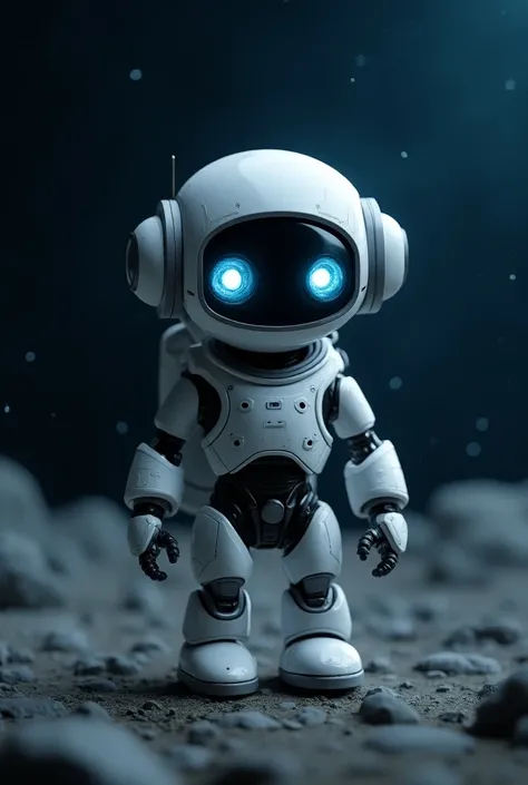 Little blue eyes robot spacesuit 