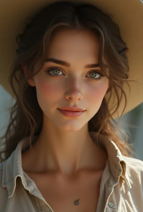 masterpiece,best quality,ultra detailed, by shal-e, (1girl:1.2),female focus,slight smile,cowboy shot,