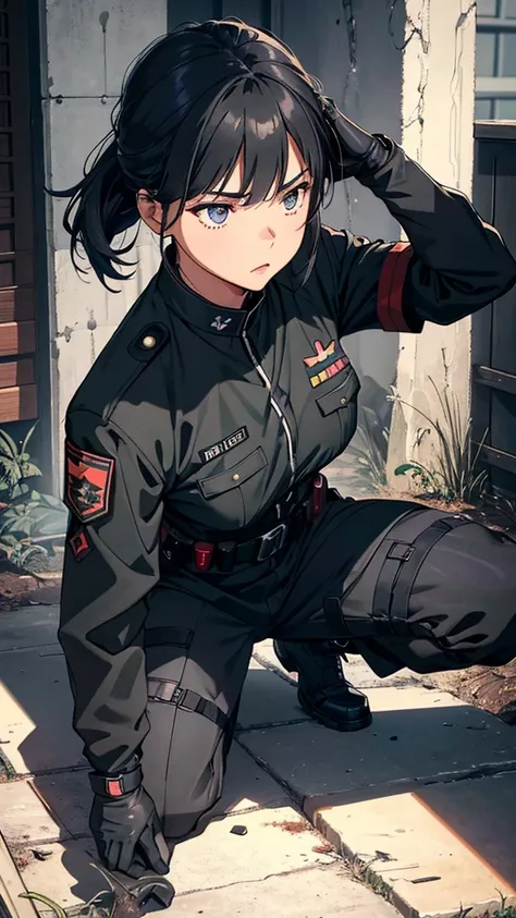 A detailed and high-quality Stable Diffusion prompt for the given topic "Rika Kawai, Army Hand gun" would be:

1girl, solo, Rika Kawai, beautiful detailed eyes, beautifully detailed lips, extremely detailed eyes and face, long eyelashes, holding army handg...