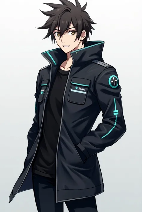  Create a character with these features Appearance :  Hikaru has short and messy dark-brown hair , with lively and attentive eyes ,  always analyzing the environment . He is of average height,  with an athletic and agile physique ,  ready to move at any ti...