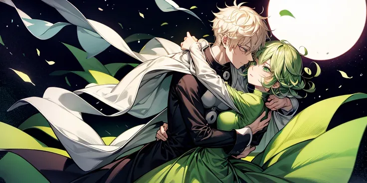 Tatsumaki hugging Saitama, one punch man