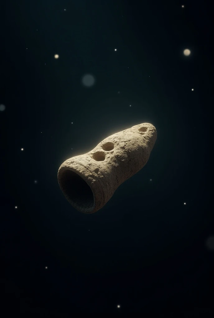  Ocarina made of mud floating in the cosmos 