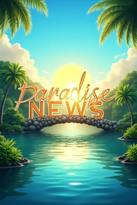 Paradise news written in full for a channel icon
