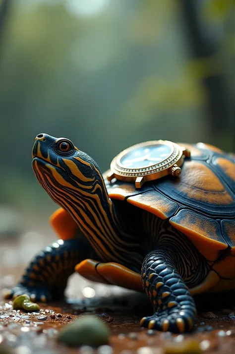 A turtle with a Rolex