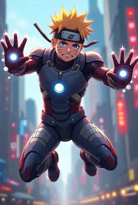 Naruto in Iron Mans armor 