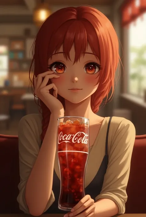 Asuna drinks coca coca