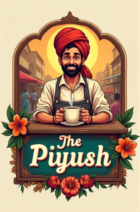 I want a logo for tea stall named as piyush chai vala 