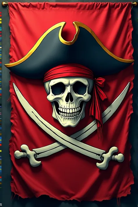 Pirate Flag with Itachis hat 
