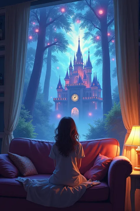 As the clock struck twelve again, the forest and palace dissolved into a swirl of colors, and Lily found herself back on her couch, the movie credits rolling. She blinked, unsure if it had all been a dream.