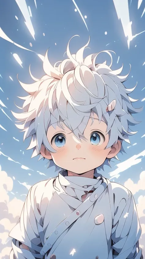 anime - style image of a boy with white hair and blue eyes, tall anime guy with blue eyes, anime boy, white haired, frosty white eyes, anime wallaper, kaworu nagisa, soft anime illustration, cold snowy, high quality anime artstyle, young anime man, anime a...