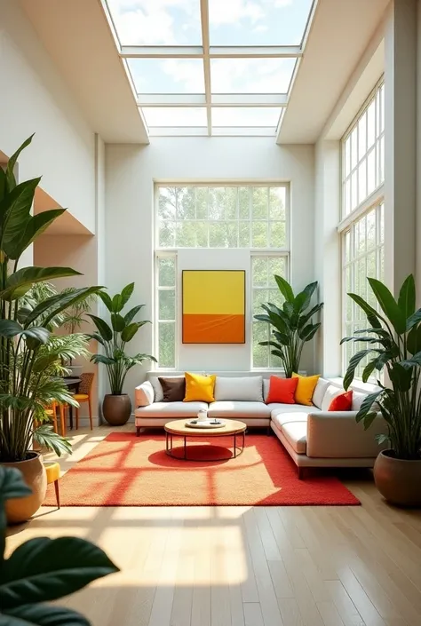 Interior: Open Floor Plan、Bright colors、A space with natural light 。 Its also good to incorporate your favorite art and plants。