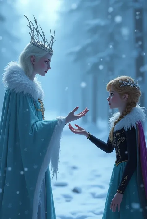 The Snow Queen’s icy expression flickered, just for a moment. Lily took a deep breath and reached out her hand, not in anger or fear, but with compassion. “Come celebrate with us,” she said softly. “It doesn’t have to be this way.”