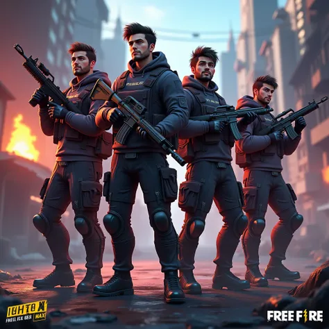 Make a free fire max squad with this name Pro killer85