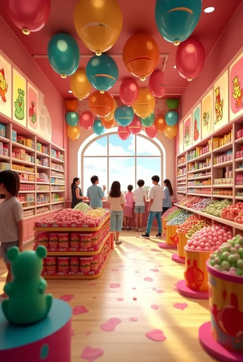 A haribo store with lots of candy inside
