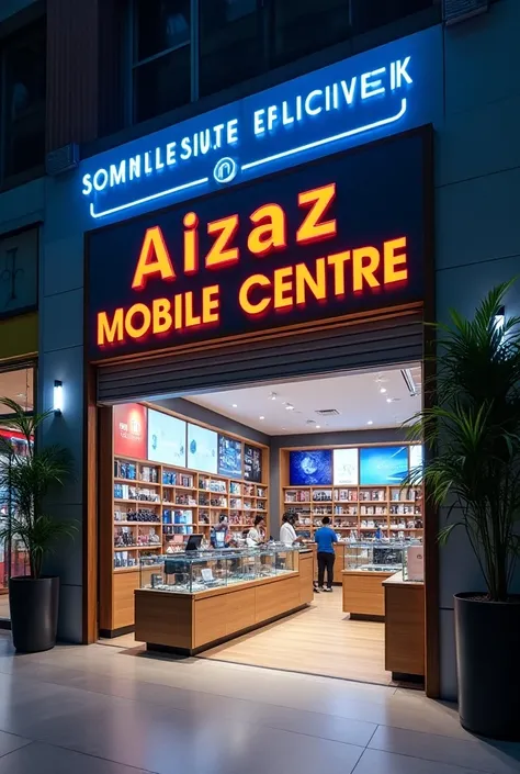 Mobile shop by name of aizaz mobile centre 