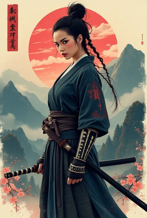 woman Samurai logo