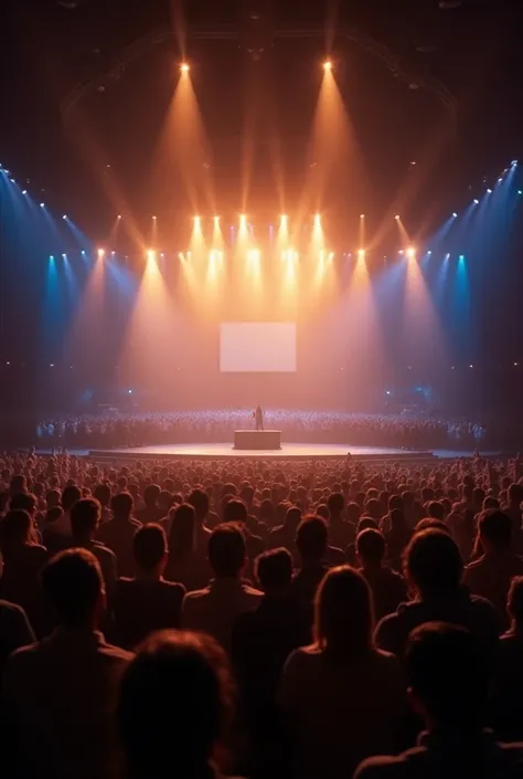 (Best Quality) Global Pentecostal Church Programme  background with 20,000 crowd with only stage lights at the alter