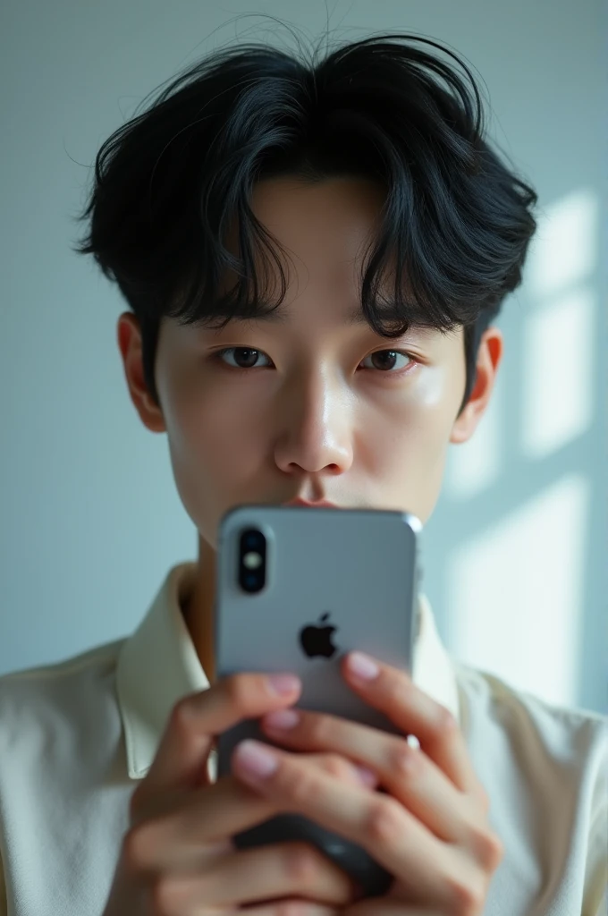 Jungkook holding iphone 