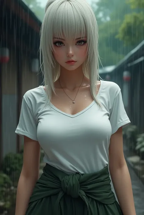 Lady tsunade in wet white t shirt