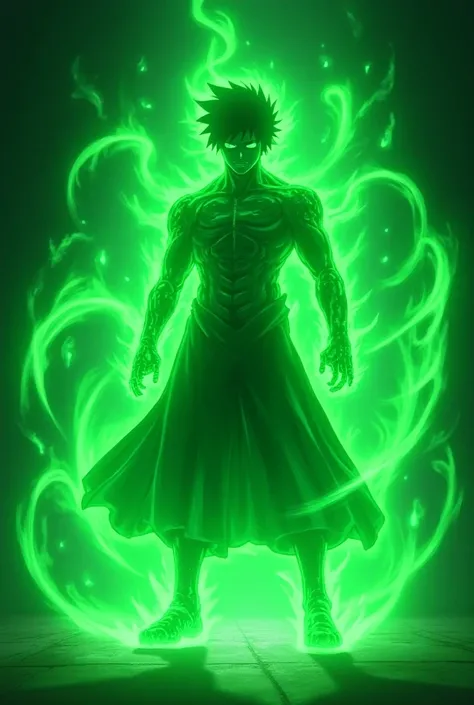  make an image of Sasuke in the seven-tailed chakra mode just like Naruto was in Kuramas chakra mode, But Sasukes chakra has to be light green .  it has to be completely covered by the green chakra as if it were an armor, Exaggerate the light green chakra ...