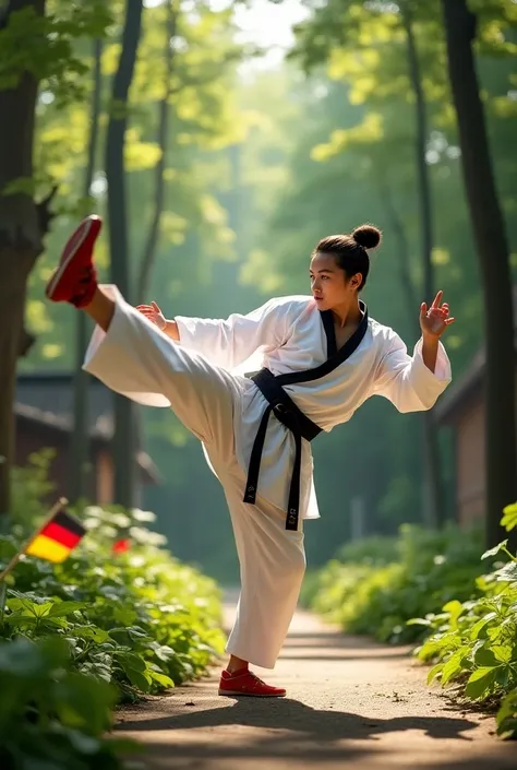 Taekwondo Fighter,  Spreewald , Gurken , Korean flag , German flag  