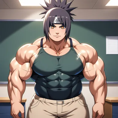 muscular girl, ((((huge)))) girl, (((((flat))))) chest,((((((wide)))))) shoulder, 1girl, ((((thick)))) neck, (((((wide))))) pecs...