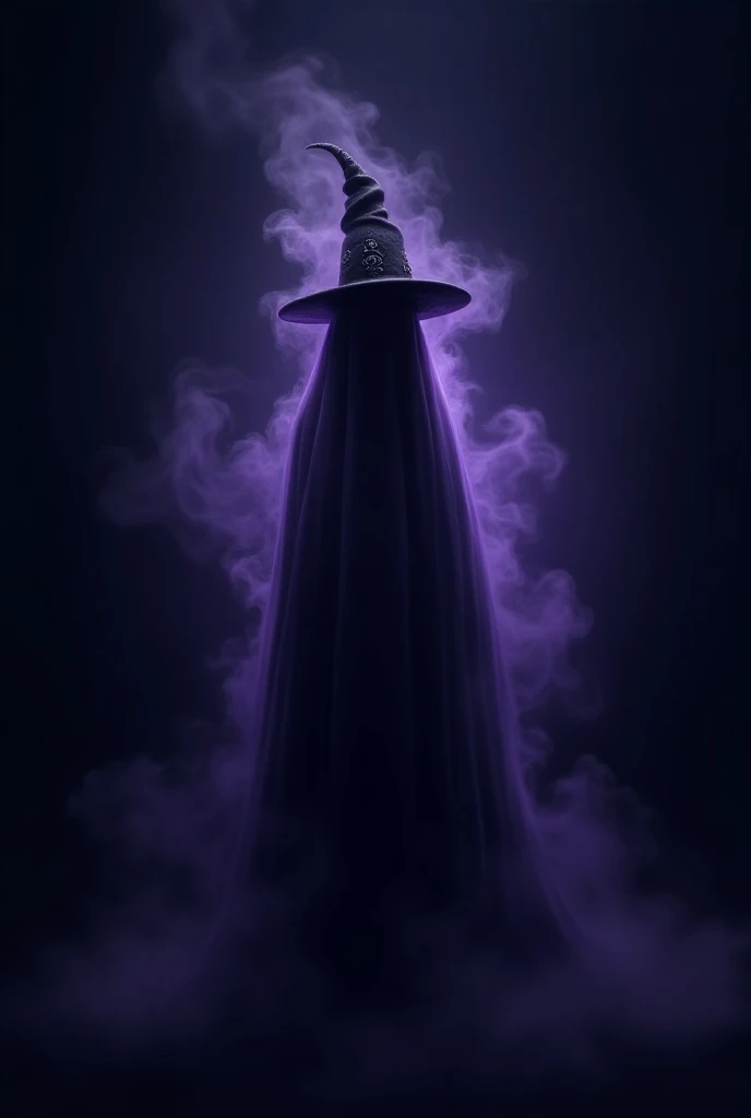 Ghost with DEGEN HAT dark purple 
aura highlights 