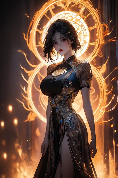 a girl with a metal structure body, gigantic breasts, big anime eye ball, a hyperrealistic painting inspired by Peter Gric, zbrush central contest winner, hyperrealism, highly detailed surrealist art, hyperrealistic illustration, hyperrealistic surrealism,...