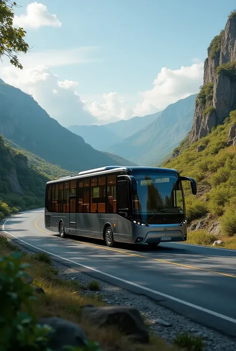 Panoramic bus with bathroom 
